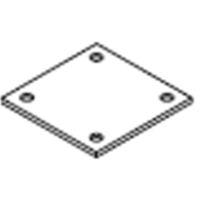 BASE PLATE GALVANISED SQUARE