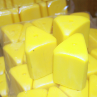 Post Cap Yellow Triangle Safety Cap