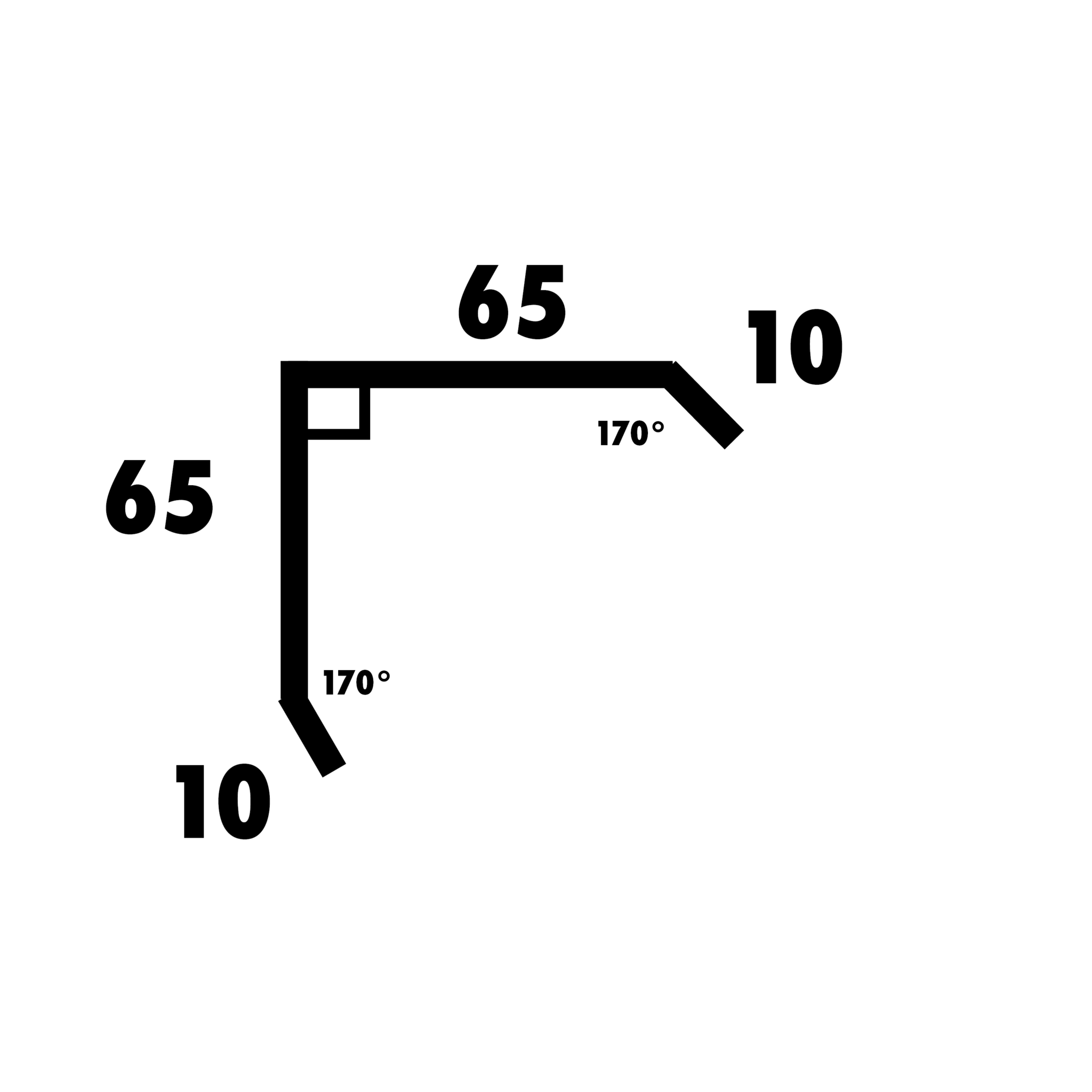 Flashing Shape #13 Corner Fold